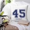 Number  Club Med Square Pillowcase Pillow Cover Polyester Cushion Decor Comfort Throw Pillow for Home Bedroom