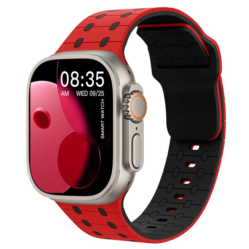 Силиконовый ремешок Для Apple watch Ремешок 45мм 41мм 44мм 49мм 40мм 38 42мм 46мм браслет correa iwatch Серия 10 9 8 7 6 5 3 SE Ultra