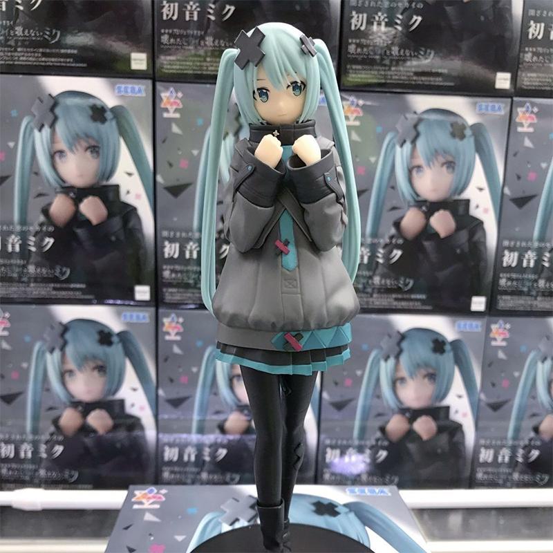 Hatsune Miku New In Stock In A World With Closed Windows Collectible Anime Action Kwaii Miku Figures Model Toys Christmas Gifts