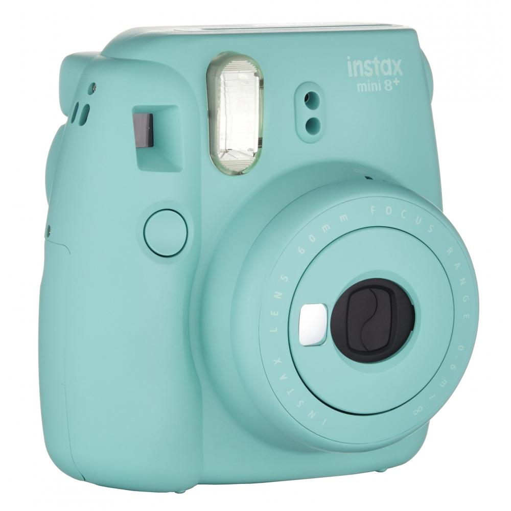 Fujifilm Фотоаппарат Instax Mini8 Plus с объективом для макросъемки и оригинальным ремешком на руку INS MINI 8P MINT