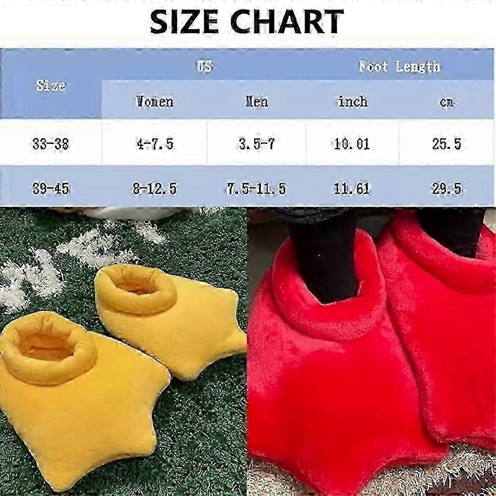 Cartoon Duck Feet Slippers Halloween Cosplay Monster Paw Slippers Cute Fluffy Paws Winter Indoor House Shoes