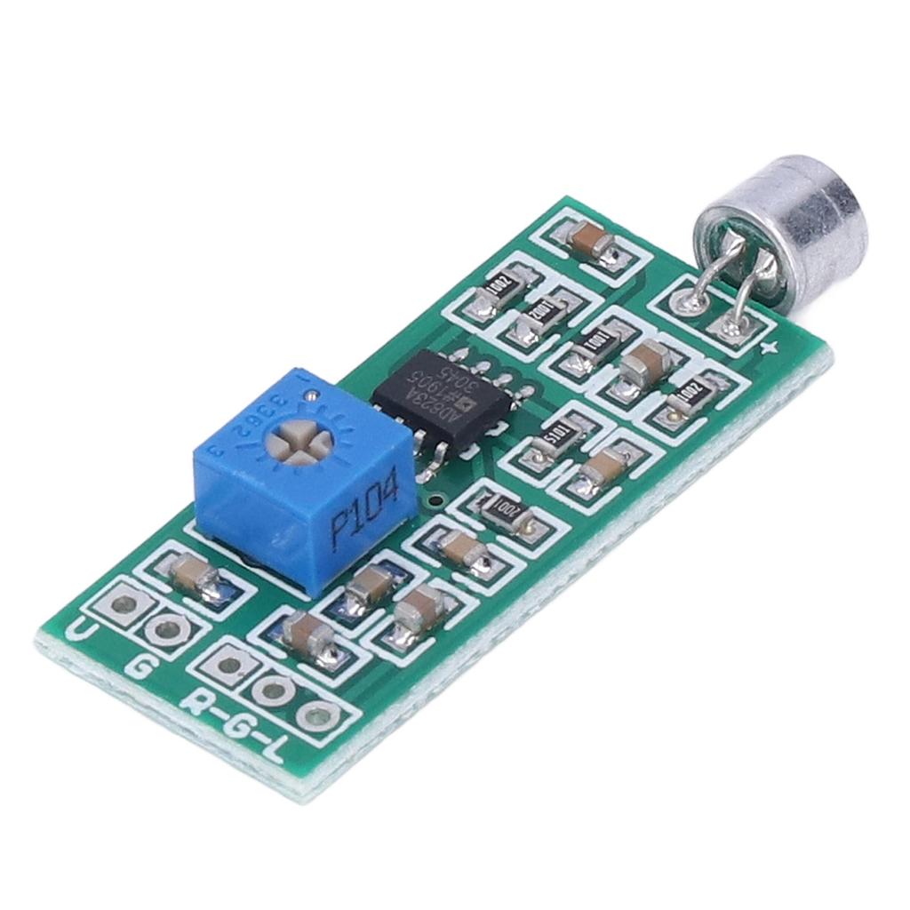 Microphone Pickup Module Dual Channel Output Adjustable Gain Amplifier Board for Detection