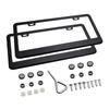 2Pcs Front Back License Plate Frame Durable Auto Accessories with Fixing Screws Professional US Vehicles License Plate Holder License Plate Covers