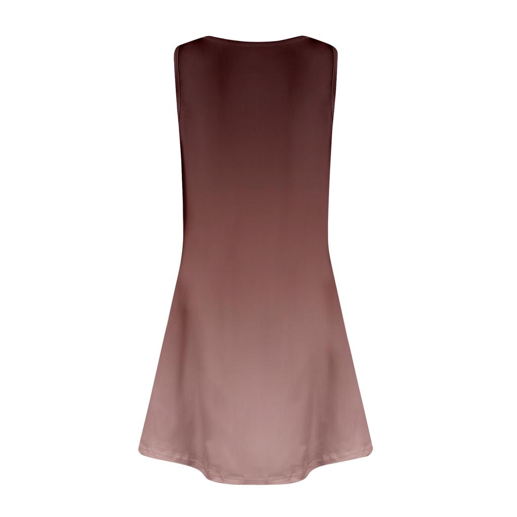 Женское летнее платье свободного покроя для пляжного отдыха, сарафан с коротким рукавом и круглым вырезом, с карманом, с коротким рукавом, платье-рубашка