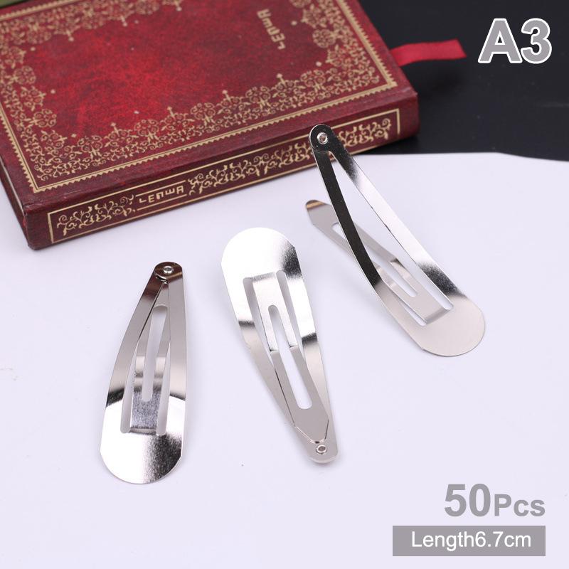 50 шт. простые металлические заколки для волос, серебро, золото, черный зажим Bb, сделай сам, ручная работа, головные уборы для девочек