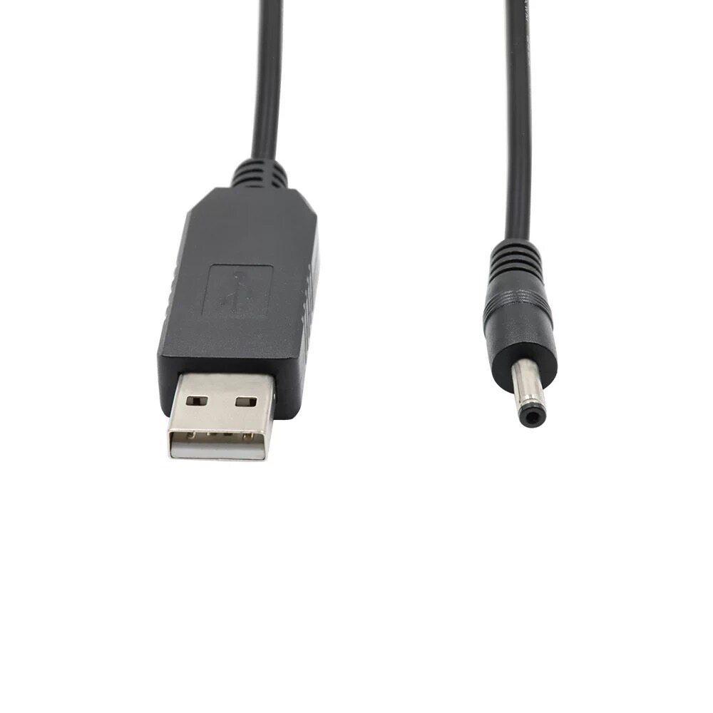 USB Boost Cable: Power Bank to 9V/12V Router/Modem Conversion Cord