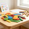 Wooden Stick Figure Puzzle Kids Educational Toy Body Part Recognition Visual Perception Training For Ages 3+