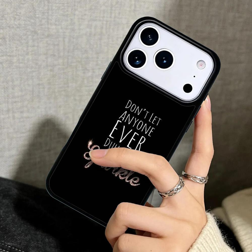 Capa Case for iPhone 17 Air 16 Pro Max 15 Plus 11 13 Mini 14 12 Back Phone Cover SPARKLE INSPIRATION