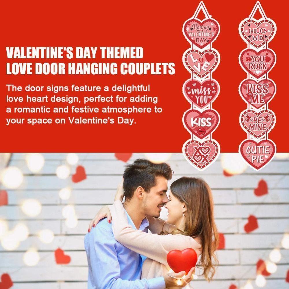 Бумажный баннер для вечеринки в форме сердца, украшения для дома, подарок, подвеска на дверь ко Дню святого Валентина