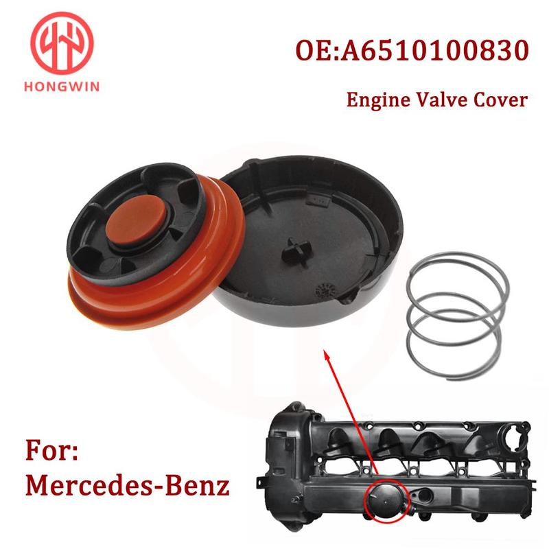 PCV Valve Cover A6510100830 With Membrane For Mercedes-Benz C-Class W204 E-Class S-Class V-Class ML 2.2L 6510100630 6510109118