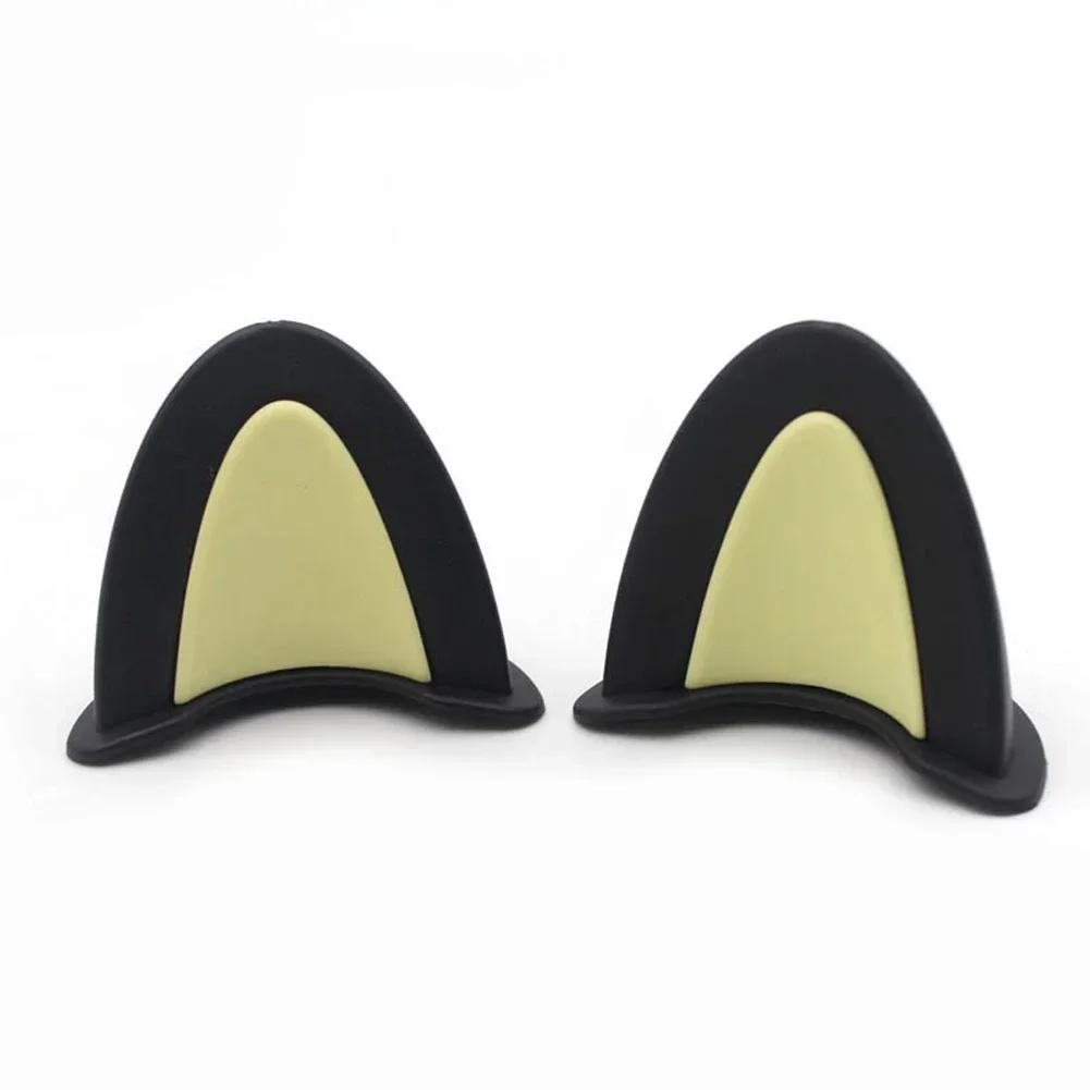 2 шт. Милые кошачьи ушки на мотоциклетный шлем, наклейки для электромобиля, мотокросса, стиль вождения, универсальные аксессуары для украшения шлема