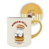 Mofusand Vacuum Double-Sealed Mug with Lid, 400ml (Burger) 53-2152