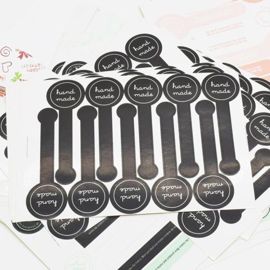 200 шт. ручная работа длинные герметизирующие пасты наклейки подарочная упаковка самоклеящаяся этикетка