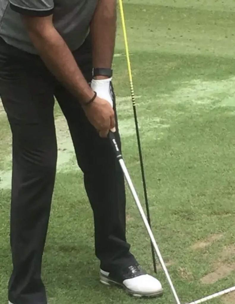 Оборудование для практики свинга Tour AD, выравнивающая палка графитового дизайна (Набор 2) (синий)