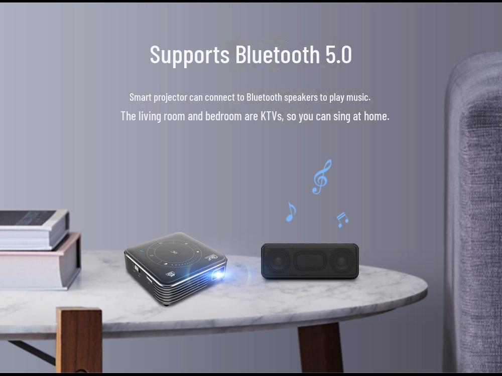 Гарантийный 3D 4K Mini Smart Projector с 16 ГБ памяти