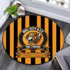 Custom Name Hull City Round Area Rug,Carpet Rug for Living Room Bedroom Sofa Playroom Decor,Non-slip Floor Mat
