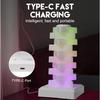 Сделай сам меняющая цвет настольная лампа RGB 16-цветная светодиодная лампа лампа для украшения прикроватной тумбочки в спальне сенсорный переключатель многоступенчатый свет