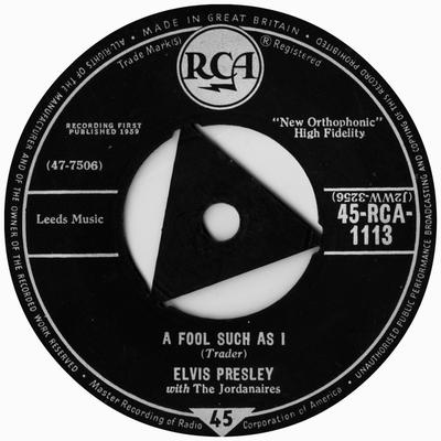 7-дюймовая пластинка ЭЛВИС ПРЕСЛИ, THE JORDANAIRES - Такой дурак, как я / Мне нужна твоя любовь 45RCA1113 RCA 1959 Великобритания Рок Б/У