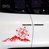 Online Car Accessories Compass Mountains Car-Styling SUV Off-road Reflective Decals Sticker Decoration