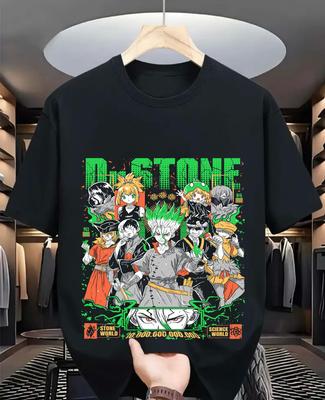 Dr.Stone Сэнку Исигами Футболка Аниме Манга Тайдзю Оки Рюсуй Подарочная Футболка Все Размеры