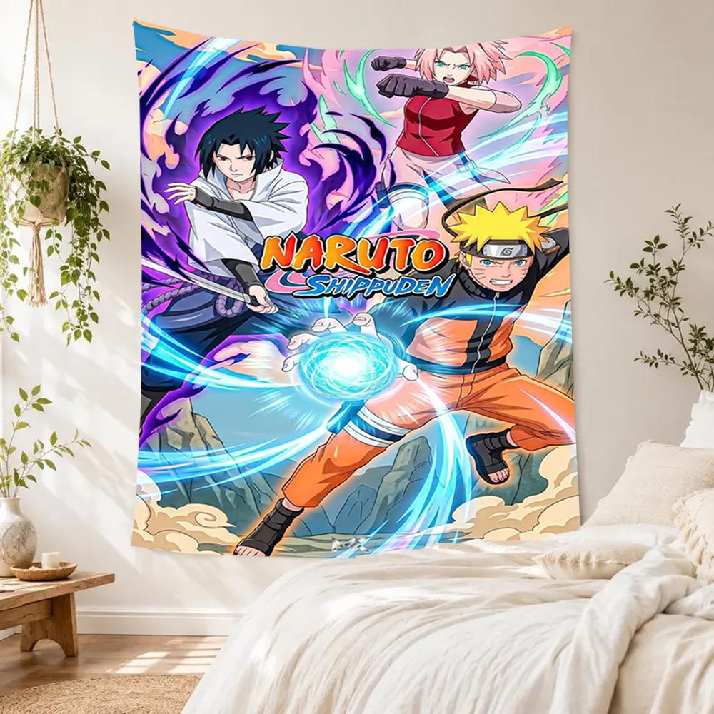 Naruto Handwoven Tapestry Retro Boho Perfect for Balcony Reading Corner Dorm Wall Indoor Vintage Wall Art Ideal Gift for Housewarming