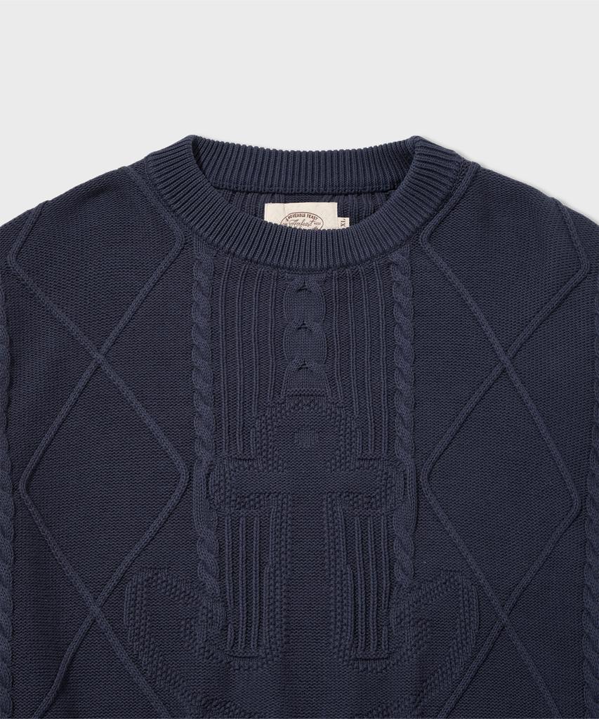 AMFEAST Seaman Washed Cotton Knit Washed Navy
