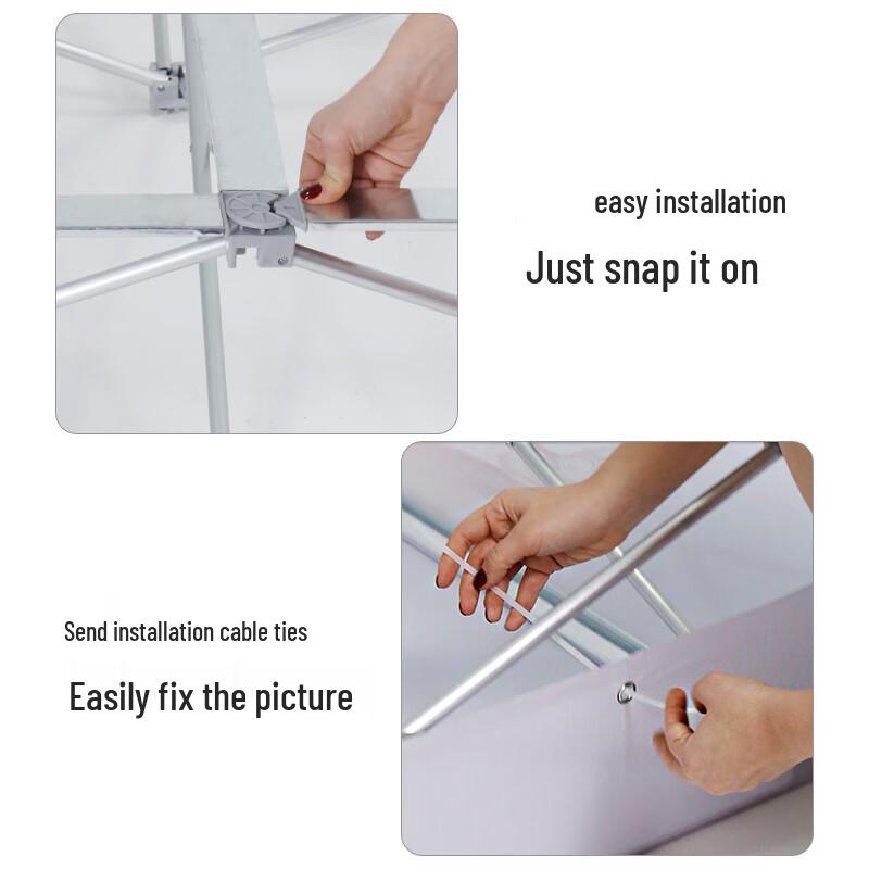 Oshuomai 305x305cm Aluminum Pop-Up Display with Graphic