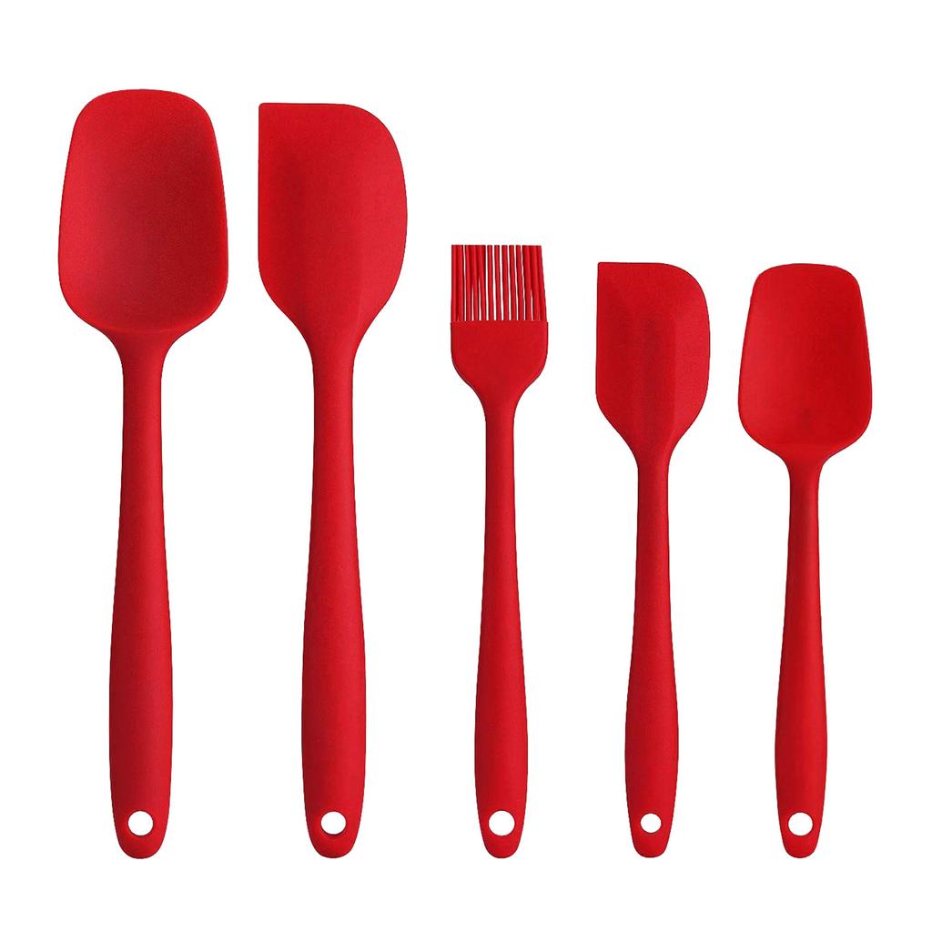 5 шт. силиконовая лопатка масляная кисть набор многоцелевой многоразовый палочка для размешивания кухонные принадлежности