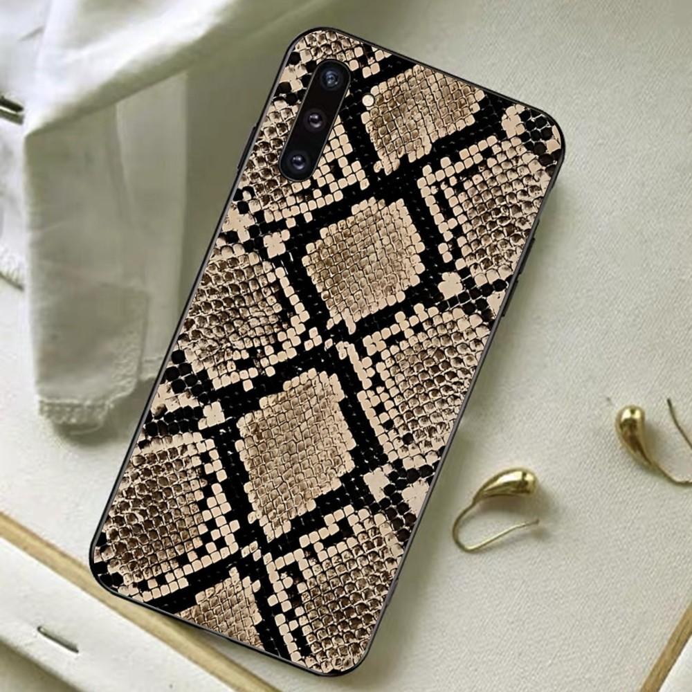 Чехол для телефона из змеиной кожи для Samsung A 13 21 30 31 32 51 52 53 70 для Huawei Honor 50 60 70 для OPPO vivo
