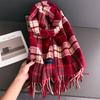 Autumn And Winter Retro Atmosphere Warm Scarf Women'S Shawl Versatile Commuter Fringed Fine Sand Imitation Cashmere Scarf