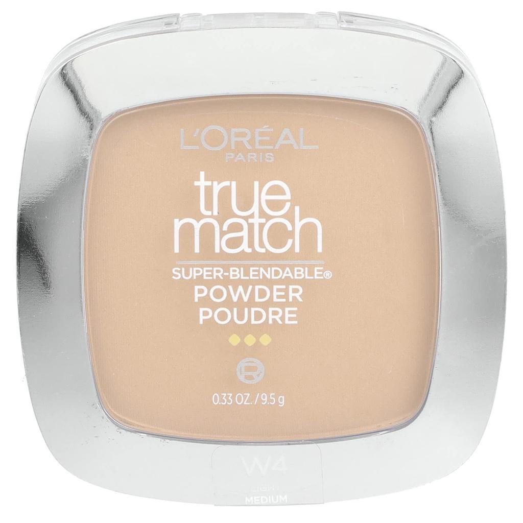 L'Oréal, True Match, Super-Blendable® Powder, W4 Light Medium, 9.5 G (0.33 Oz)