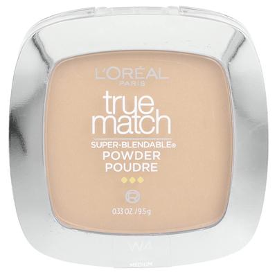 L'Oréal, True Match, Супер-растушевывающаяся пудра, W4 Светло-средний, 9,5 г (0.33 унции)