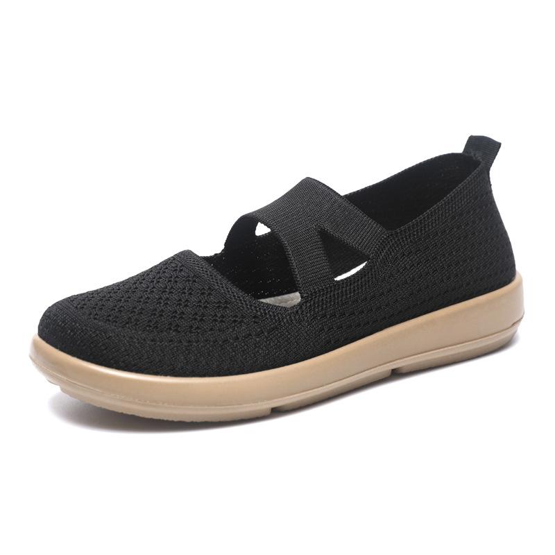 Summer Women's Shoes Lightweight Flat Bottom Wear-resistant Versatile Breathable Casual Shoes Women's Shoes