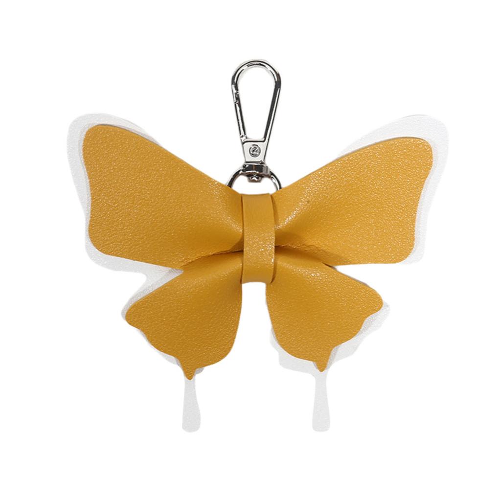Милый бант искусственная кожа кулон брелок бабочка узел анти-потеря брелок сумка рюкзак орнамент украшение