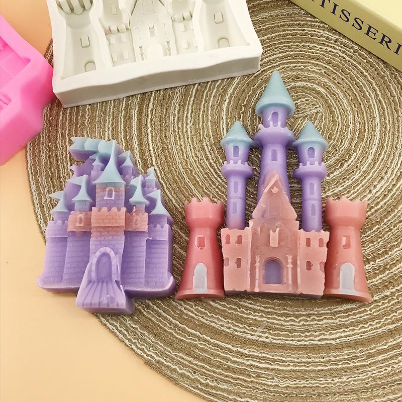 Силиконовая форма «Европейский замок» для торта, шоколада, мастики, изготовления свечей и изделий из эпоксидной смолы.