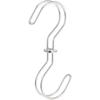 Oki Seisakusho Stainless Steel S-Hook for Laundry, Clothes Drying, and Shoe Drying, Rotating, S-Shaped Hook, Size S (00566-5)