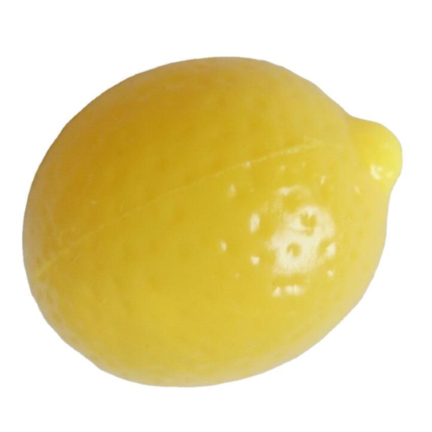 Squishy Fruit Stress Relief Toy Lemon Shape Soft Squeeze Sensory Fidget Ball for Hand Therapy and Anxiety Reduction