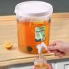 Plastic Cold Kettle Household Fruit Drink Cola Container Beer Barrel Large-capacity Food Storage Box with Faucet Herbal Teapot Water Bottle Cup Pots