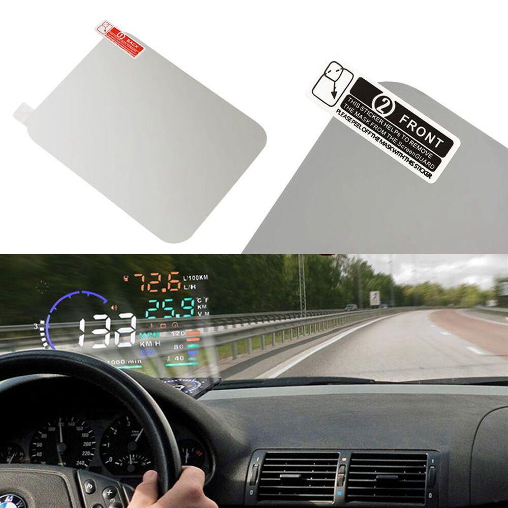 GPS Прозрачный Проектор HUD на лобовое стекло автомобиля Наклейка на экран Дисплей на лобовом стекле Светоотражающая пленка