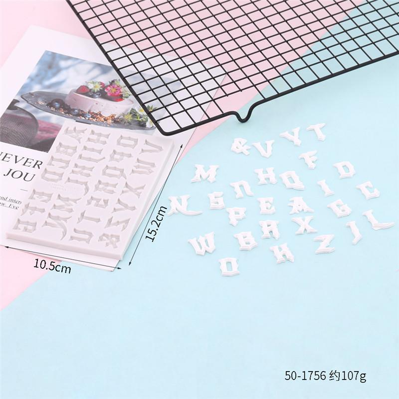 DIY Handmade Силиконовая Сахарная Форма для Торта Декор Для Вечеринки Подарки Сахарная Цифровая Буква Украшения Торта Сделай Сам Домашний Декор 26 Букв Бусины