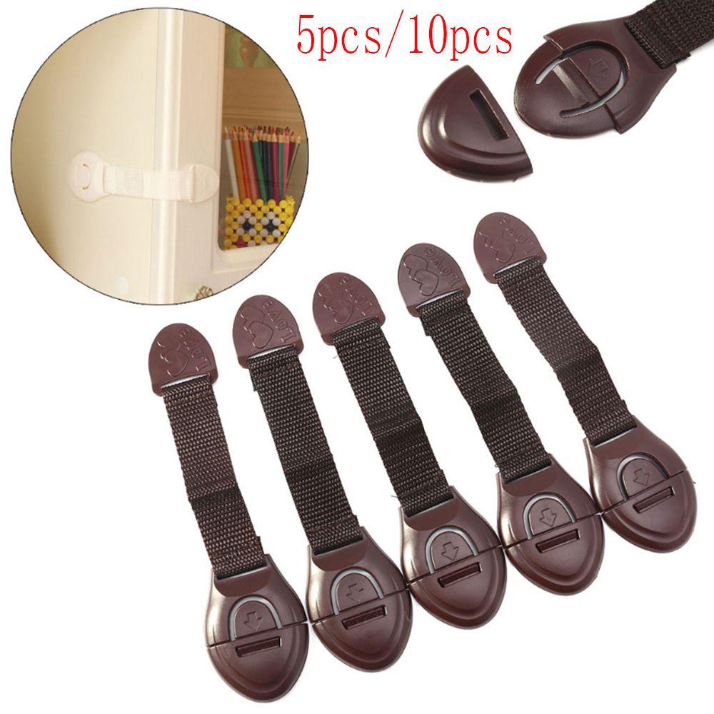 5/10pcs Kids Drawers Cabinet Wardrobe Cupboard Lockstitch Security Latches Safety Lock