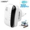 Kebidu 300Mbps Wireless WiFi Repeater WIFI Router 802.11N/B/G Signal Antennas Boosters Wi Fi Extend Amplifier Network Range Expander Ap