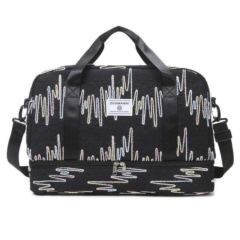 Большая вместительная сумка для фитнеса, дорожная сумка для хранения на короткие расстояния, спортивная сумка для йоги, многослойная дорожная сумка