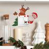 Мультфильм Рождественский Гном Дерево Колокольчик Гостиная Вход Дом Украшения Переключатель Наклейки На Стены