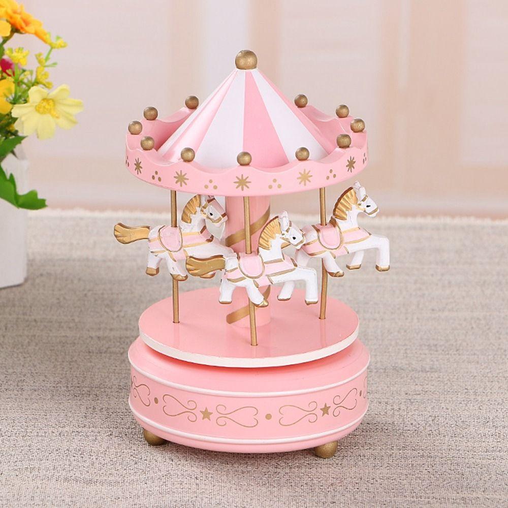 Легкое использование, украшения колеса обозрения, карусель, аксессуары для торта-карусели, фантазийная карусель, музыкальная шкатулка, торт