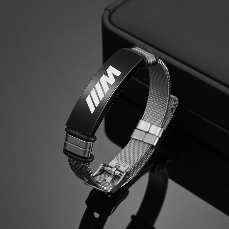 IVZR8 Fashion Car Logo Stainless Steel For BMW M Emblem E46 E36 E34 F10 E90 F30 E60 F30 E53 E30 E92 E87 For Men Boy Accessories Gift