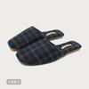 Модные лаконичные удобные шлепанцы для пары с клетчатым дизайном, брендовые, модные, нескользящие, плоские, домашние шлепанцы, высококачественные шлепанцы из мягкого хлопка