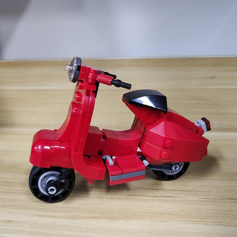 Garno Technical Vespas Motorcycle Collectible Ornament Building Block Model 40517 Construction Set for Boys Toys for Girls