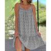 Women's Fashion Sling Dress Summer Casual Sleeveless Oversized Floral Printing Party Loose Dresses Female
