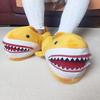 Plus Size 36-45 Creative Animal Shark Slippers Indoor Warm Cotton Velvet Shoes Women Men Cartoon Fish Fur Slides 2024 Newest